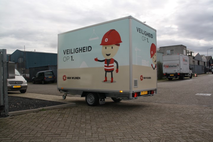 Veiligheids aanhangwagen