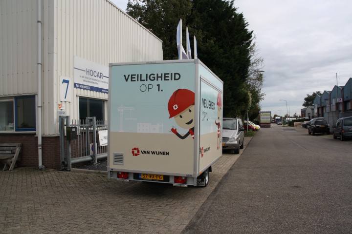 Veiligheids aanhangwagen