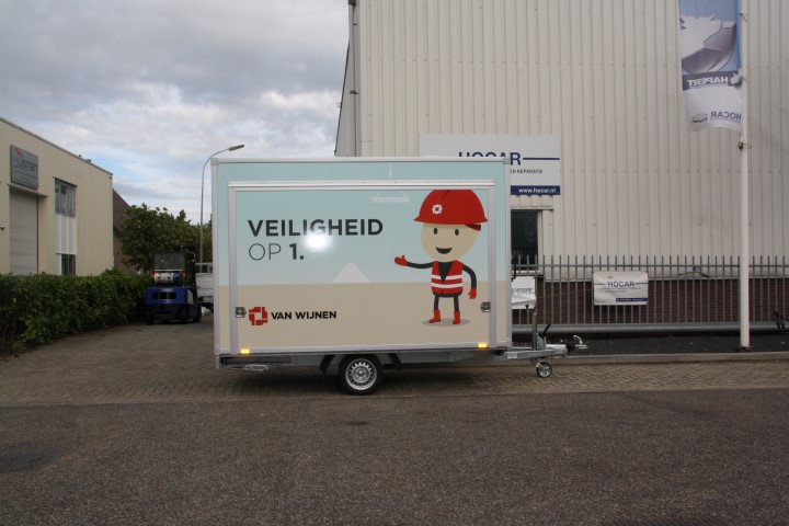 Veiligheids aanhangwagen