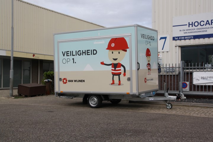 Veiligheids aanhangwagen